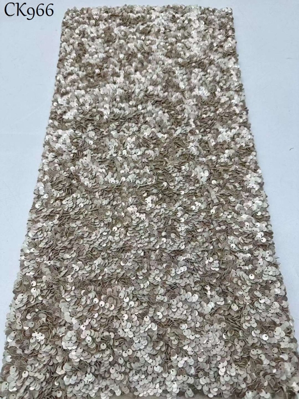 New Heavy Bridal Handmade Beads Lace European Wedding Lace Sequin Fabrics For Wedding Party Dress