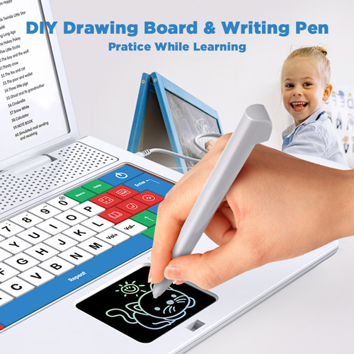 laptop toys for kids with writting pen