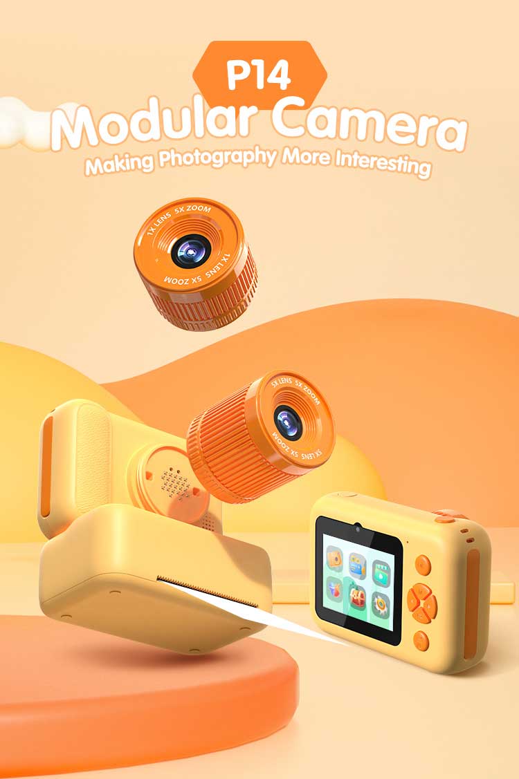 2024 new design kids instant camera toys CT-P14 details pic 1