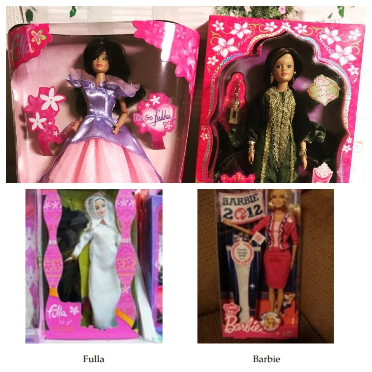 Fulla doll vs Barbie doll