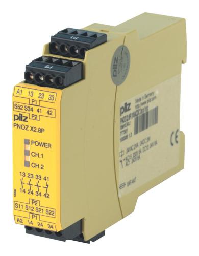 PILZ safety relay pnoz x2 8p