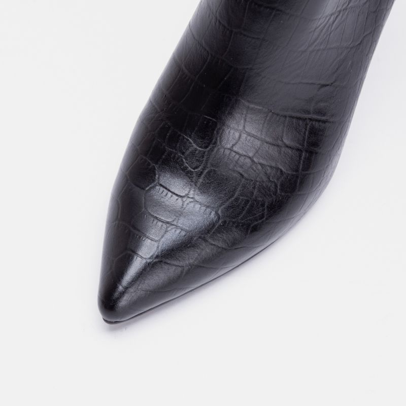 Elsa Brown Cow Leather Knee Boots