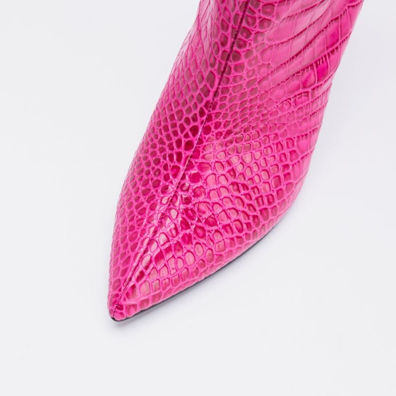 Dana Fuschia Cow Leather Knee Boots
