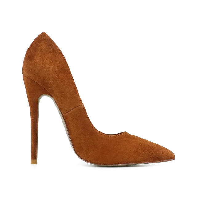 Chloe Yellow Suede Leather Classical Pumps