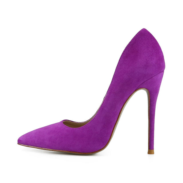 Chloe Purple Suede Leather Classical Pumps