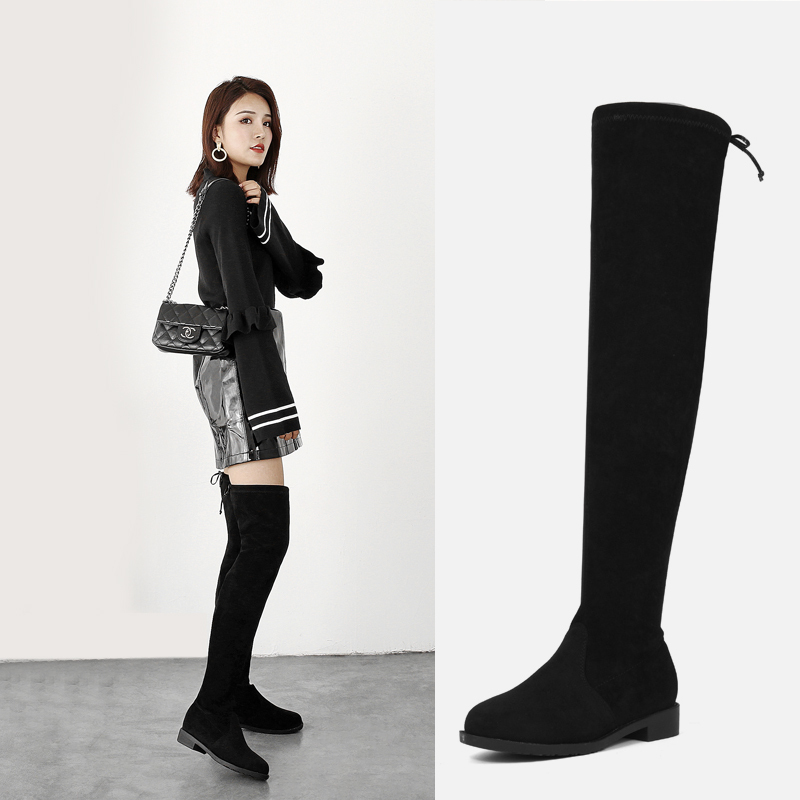 Sansa Black Faux Suede Boots 2022 FW
