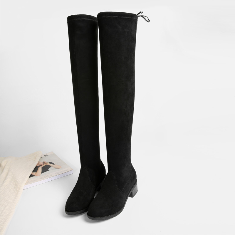 Sansa Black Faux Suede Boots 2022 FW