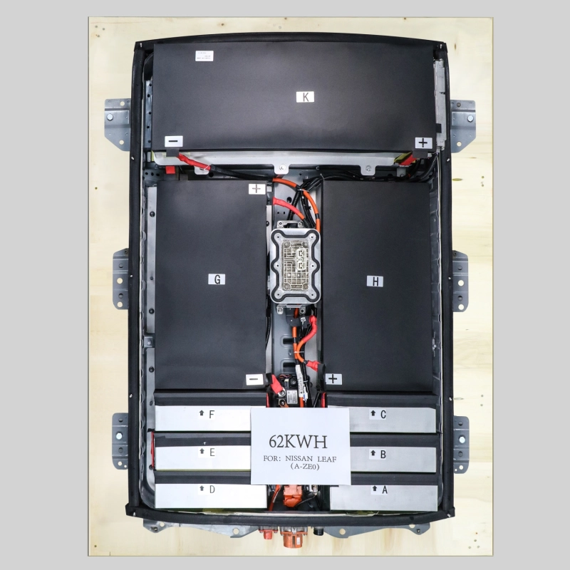 62Kwh Leaf Replacement Lithium Battery Pack Long Cycle Life Electric Vehicles Battery Pack