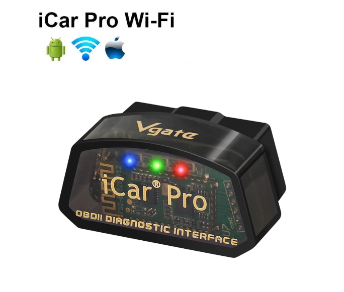 Vgate iCar Pro OBDII Plug Scanner Compatible with LeafSpy App for Nissan Leaf & Nissan e-NV200 Battery Diagnosis
