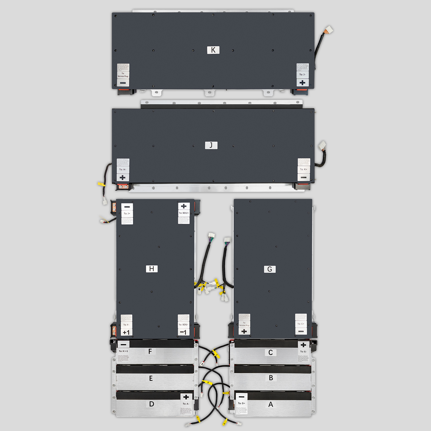 Electric Vehicle Lithium-ion Battery 40Kwh Leaf Battery Module For