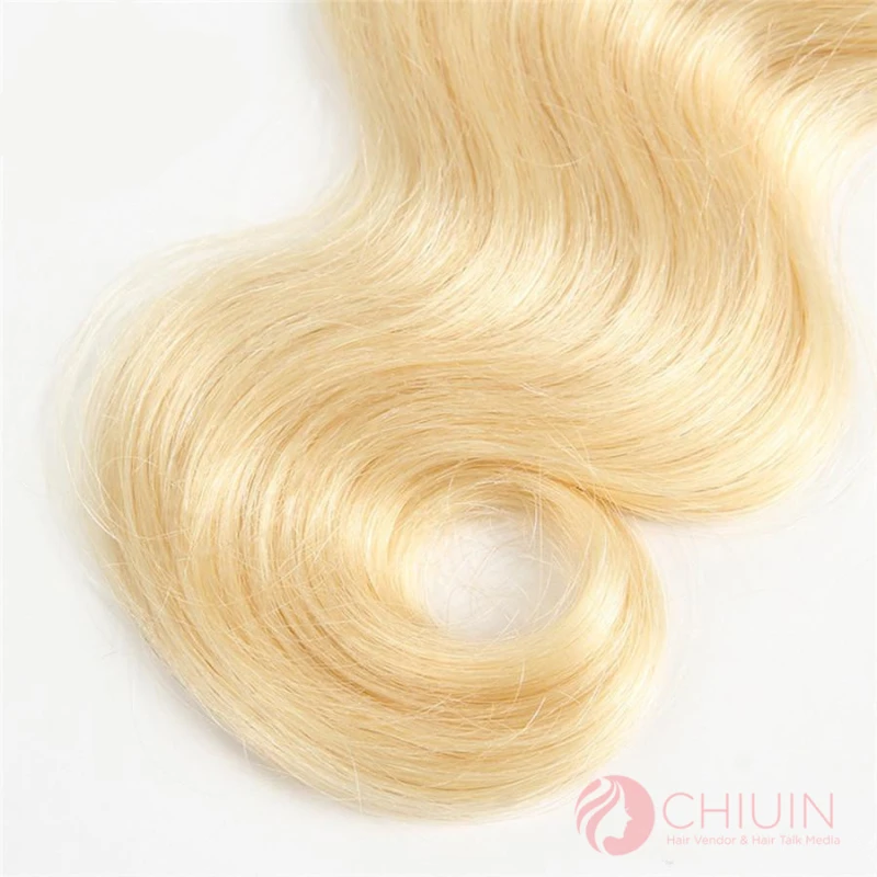 Blonde Hair Body Wave Bundles Cambodian Hair 613 Hair Color