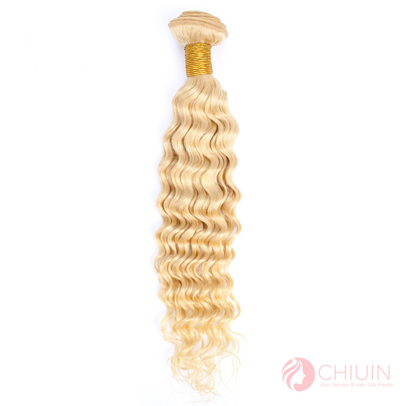 Deep Wave 613 Hair Color Blonde Raw Hair Bundle