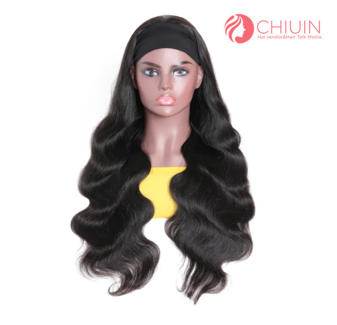 Headband Wig Body Wave Cambodian Virgin Hair Half Wigs