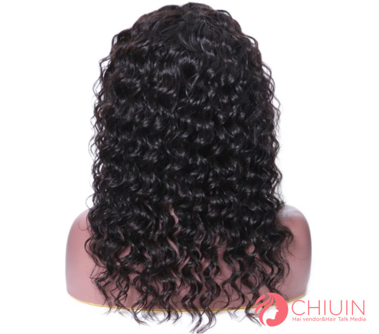 Deep Wave 13x4 Transparent Lace Frontal Wigs Cambodian Virgin Hair