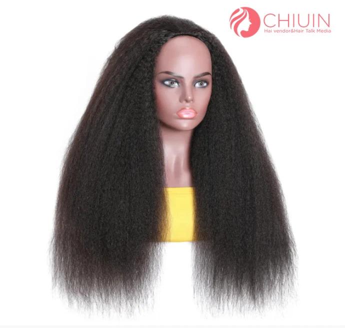 Kinky Straight Headband Wig Glueless Half Wig For 4C Hair