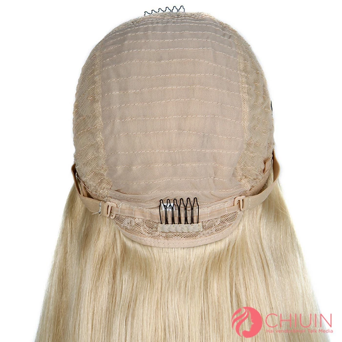 613 Hair Color Blonde U Part Wig Straight Glueless Wig