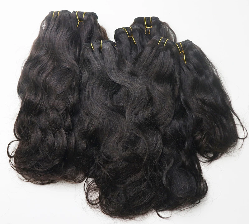 3 Bundles Natural Pattern Wavy Unprocessed Raw Hair Single Donor Hair Weave