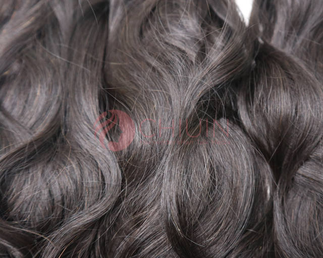 3 Bundles Natural Pattern Wavy Unprocessed Raw Hair Single Donor Hair Weave