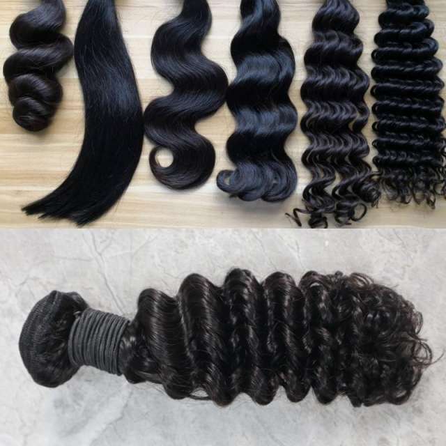 1 Bundle Customized Texture Raw Hair Grade Cuticle Aligned Single Donor Hair Weave