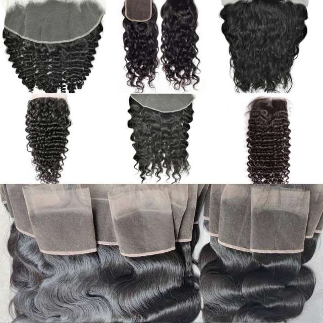 13x4 Frontals Raw Hair Transparent Lace Frontals for Wholesale