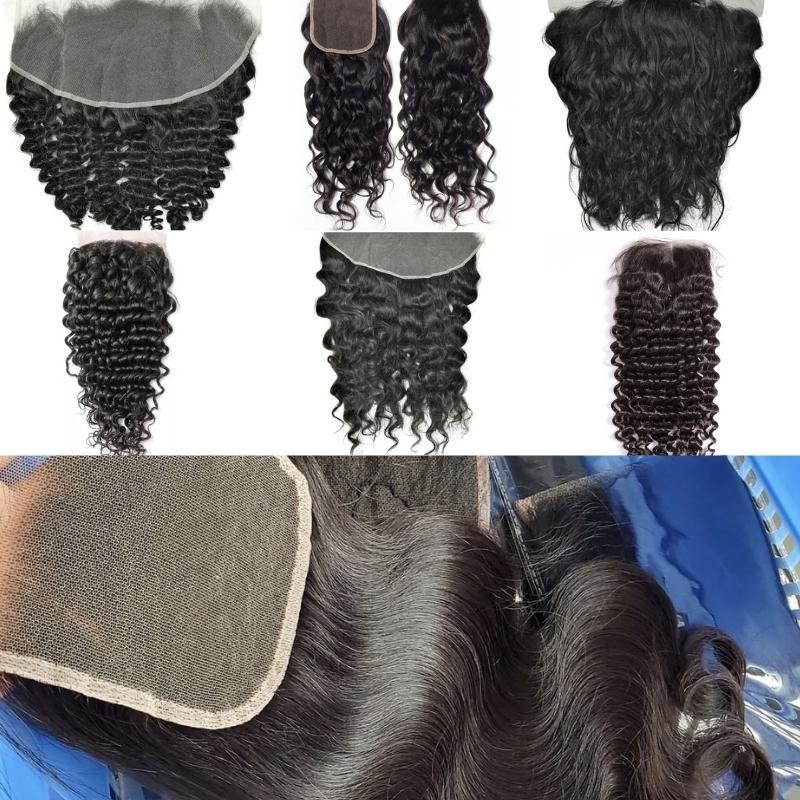 Raw Hair Transparent Lace Closures 4x4 5x5 for Wholesale
