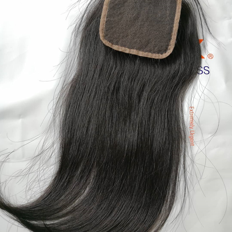 Natural Pattern Straight 4x4 HD Swiss Lace Frontal Unprocessed Raw Hair Single Donor