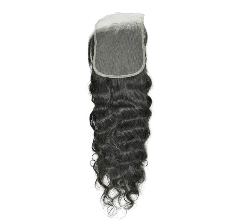 Wholesale Natural Pattern 4x4 5x5 HD Swiss Lace Closures Cuticle Aligned Single Donor Hair