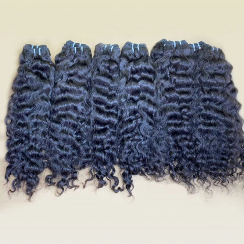 3 Bundles Natural Burmese Curly Unprocessed Raw Hair Single Donor Hair Weave