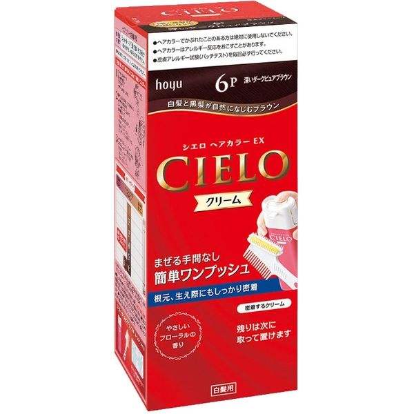 hoyu CIELO 白发用染发膏 6P号深棕色