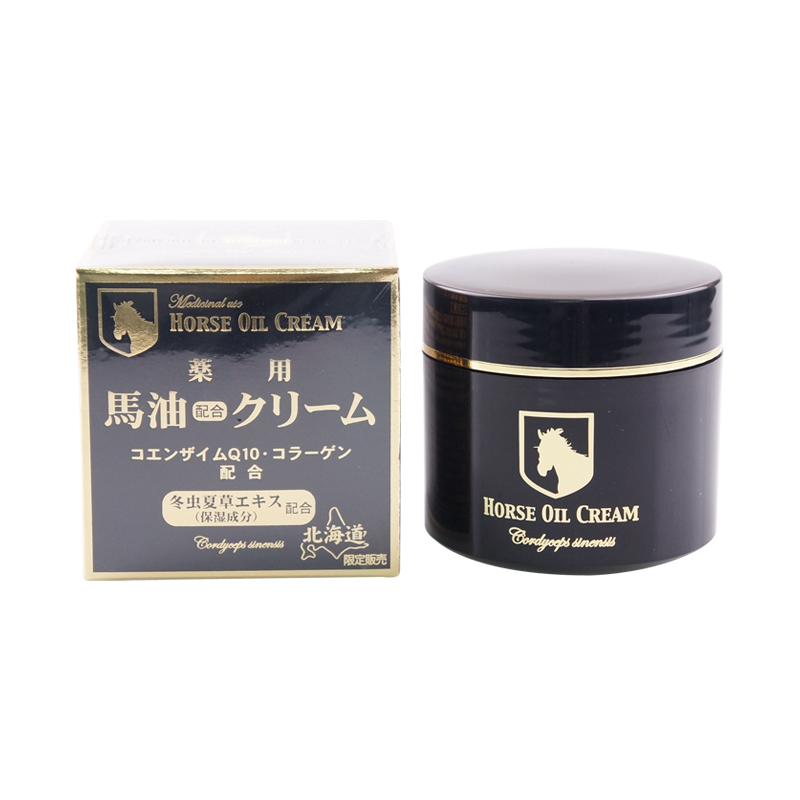 日本北海道滋润冬虫夏草药用ma油黑瓶罐裝150g