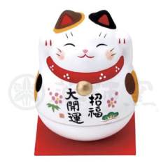 药师窑招财猫7550 高约9cm