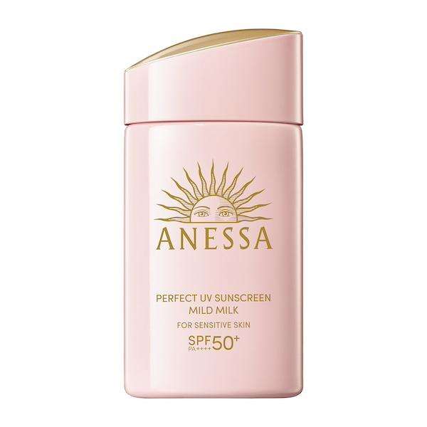新版资生堂ANESSA 安耐晒金钻敏感肌防水防晒乳NA 粉金瓶SPF50+PA++++ 60ml