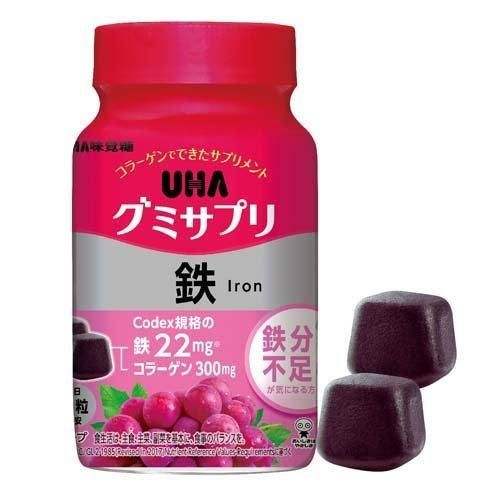 UHA补铁富铁孕期叶酸营养软糖葡萄味 30日装/60粒