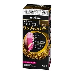 花王Blaune遮白发按压式染发膏  棕色4P