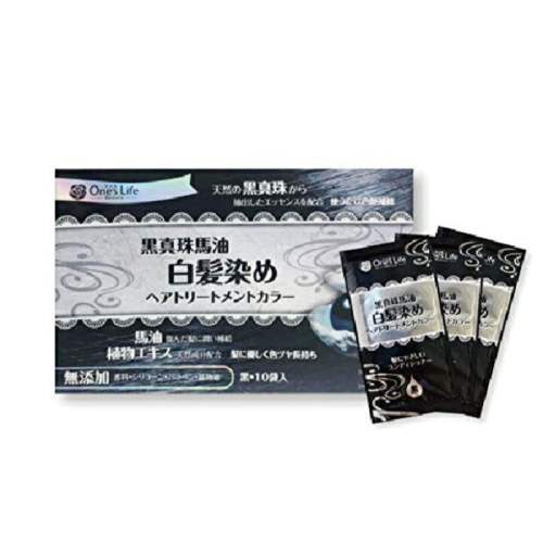 one's life 一生之美  黑珍珠马油染发   黑色   10袋