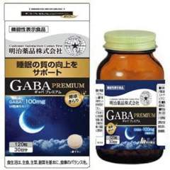 明治药品gaba 深度睡眠片非褪黑素深度睡眠氨基丁酸 120粒