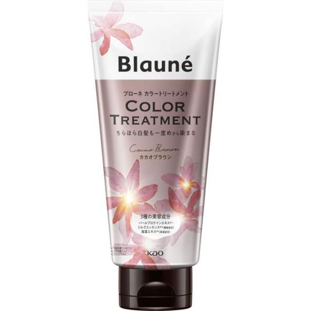 【代购】花王blaune彩色染发护发素樱花粉/橄榄亚麻 180g