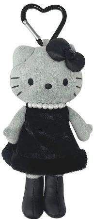 三丽鸥NIC 灰皮黑裙长腿hellokitty挂件
