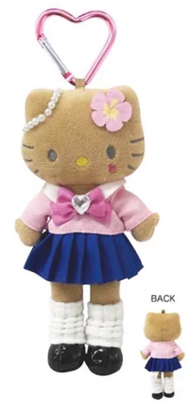 三丽鸥NIC 长腿黑皮校服hellokitty挂件