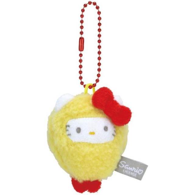 三丽鸥 美食毛绒挂件钥匙扣hellokitty虾尾挂件