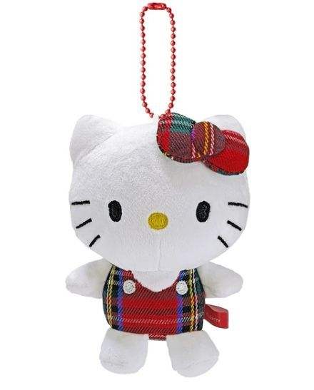 三丽鸥 苏格兰格纹hellokitty挂件