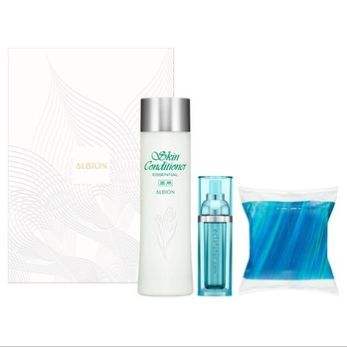 ALBION奥尔滨 70周年限定 健康水套装A（化妆水330ml、精华液20ml、化妆棉10枚）
