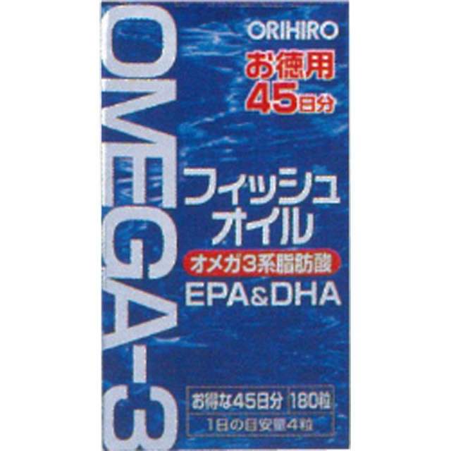 ORIHIRO 欧力喜乐 OMEGA3深海鱼油EPADHA180粒 45天