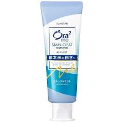 ora2皓乐齿果味牙膏去黄去口臭亮白含氟  天然薄荷味