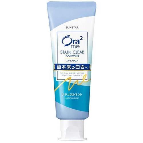 ora2皓乐齿果味牙膏去黄去口臭亮白含氟  天然薄荷味