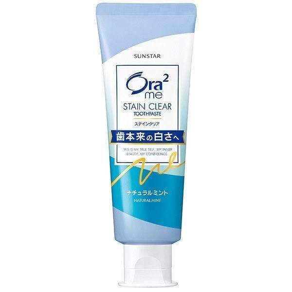 ora2皓乐齿果味牙膏去黄去口臭亮白含氟  天然薄荷味