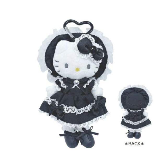 Hello Kitty 三丽鸥 洛丽塔长腿哈喽kitty猫小挂件可爱毛绒公仔包包挂饰