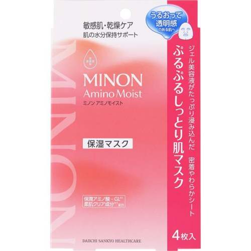 MINON蜜浓氨基酸面膜保湿滋润修护凝胶补水舒缓王牌干敏肌  4枚