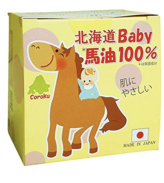 Coroku北海道baby纯马油面霜膏保湿滋润手足防干裂准妈小孩用 90ml