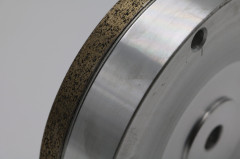 Ground glass metal-bonded diamond grinding wheel